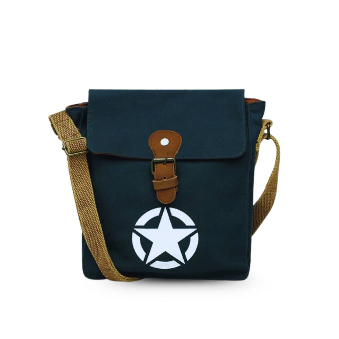 Blue Unisex Compact Messenger Bag for Everyday Use 175